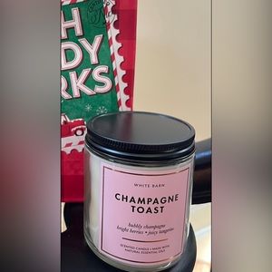 BATH & BODY WORKS Champagne Toast SCENTED 1 WICK 7oz CANDLE NEW